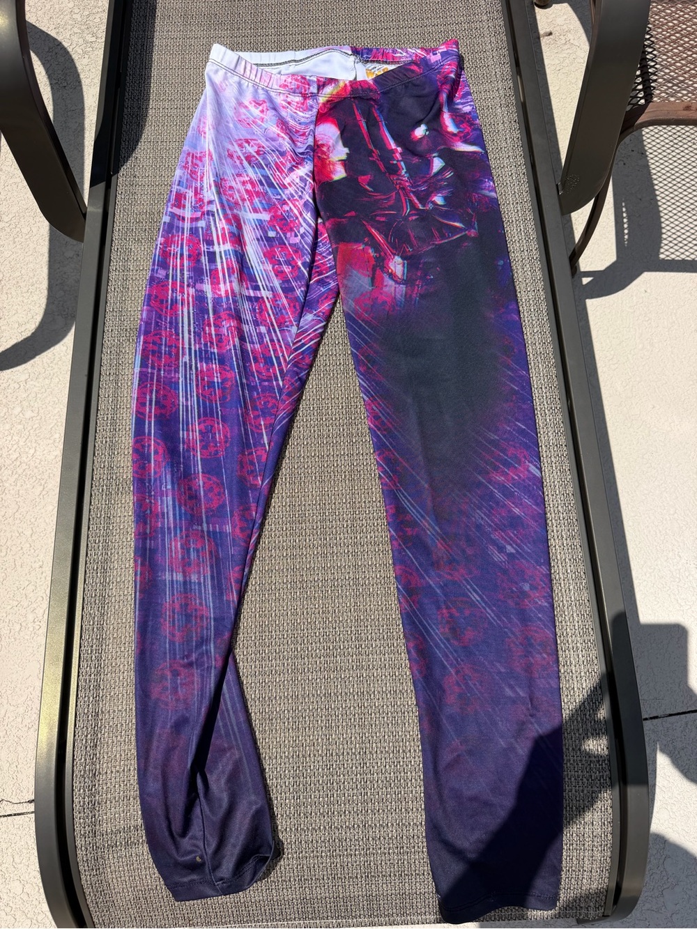 Star Wars Purple Pink Darth Vader Print Leggings